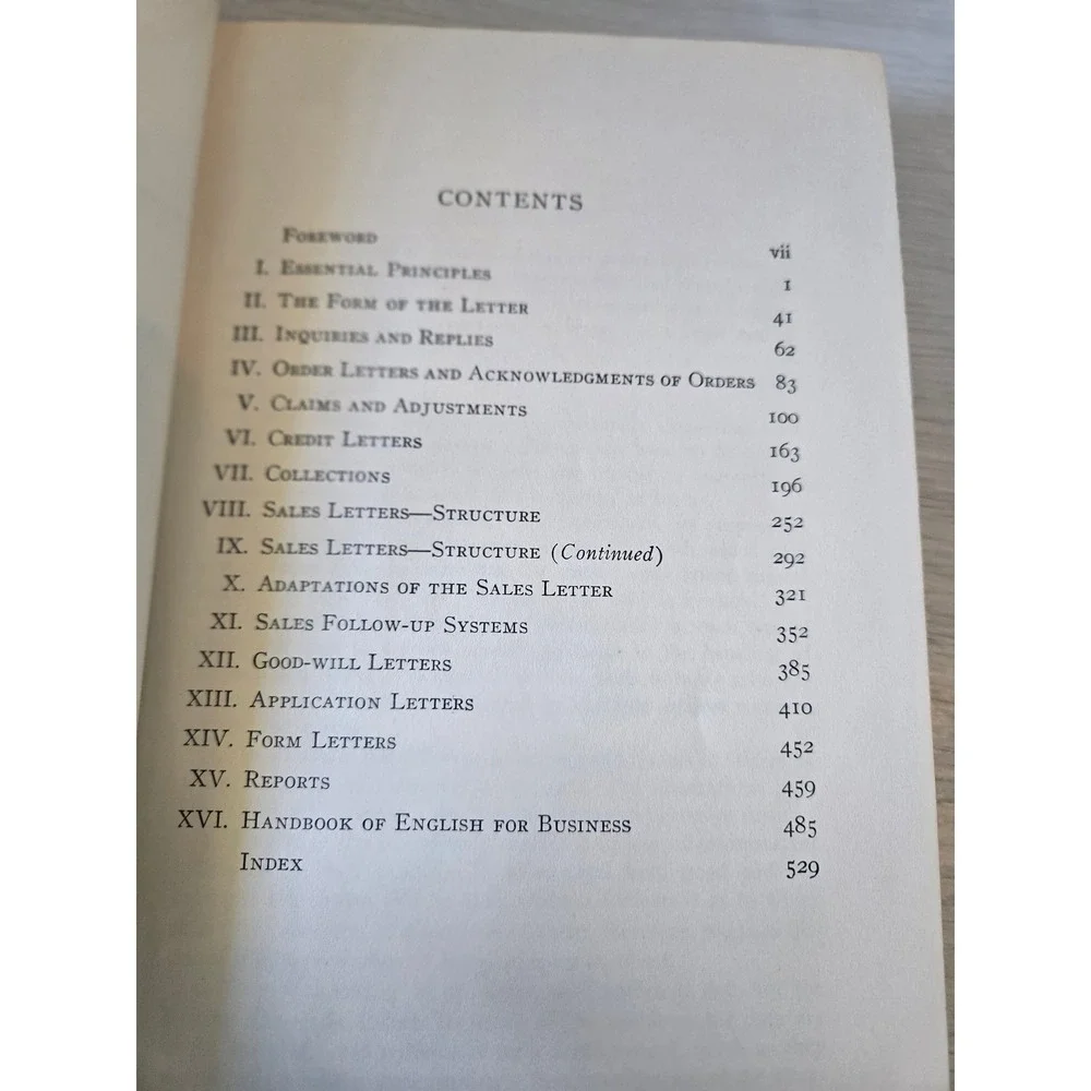Vintage Business Letters book, hardcopy 1941,‎ desk display reference